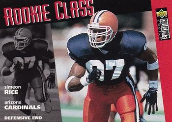 Simeon Rice Arizona Cardinals 1996 Upper Deck Collector's Choice NFL Rookie Card - Rookie Class #3